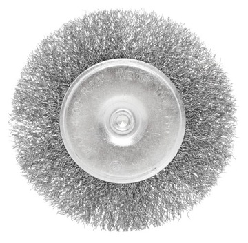 ПРОВОЛОЧНАЯ ДИСКОВАЯ ЩЕТКА ЛАТУННЫЙ ХВОСТОВИК 100ММ
