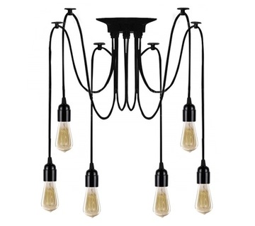 ПОДВЕСНАЯ ЛЮСТРА ПАУК ПОТОЛОЧНЫЙ СВЕТИЛЬНИК 6 E27 LED