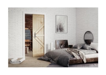 Drzwi chowane drewniane w kasecie STARK RUST 70