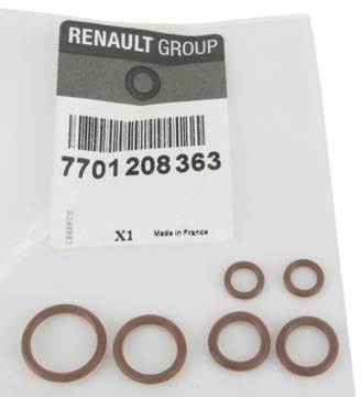 ZESTAW USZCZELEK KLIMATYZACJI RENAULT, N ORG REN
