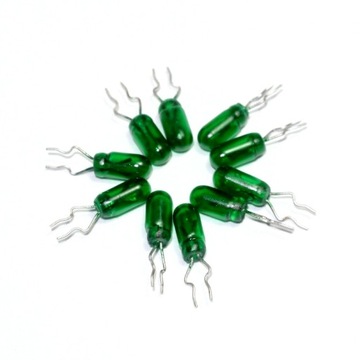 Miniaturowe żarówki zielone 5V/115mA [10szt] #597