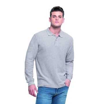 МУЖСКАЯ ФУТБОЛКА ПОЛО JHK С ДЛИННЫМ РУКАВОМ – 2XL