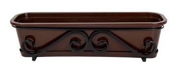 DONICZKA BALKONOWA 60 BRĄZ+KUTY UCHWYT NA PARAPET