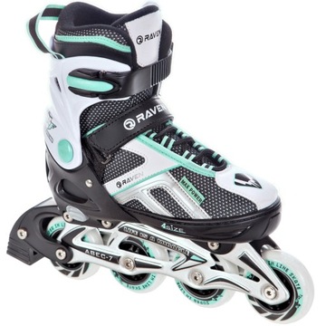 Rolki Regulowane RAVEN Pulse Black/Mint 40-43