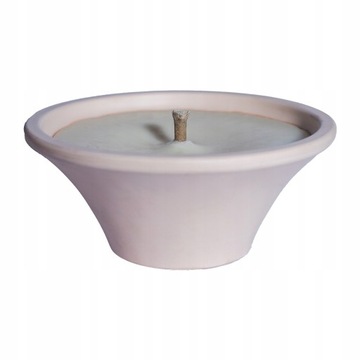 ZNICZ CERAMICZNY RETRO 12h ŚREDNI C21 KREMOWY