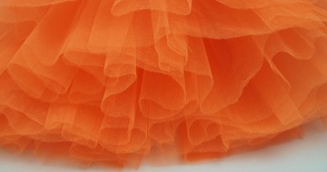 SPÓDNICZKA TIULOWA TIUL SPÓDNICA 50 CM pomarańcz