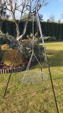 GRILL TRÓJNÓG 180 CM +RUSZT KOMPLET SUPER CENA
