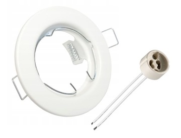 OPRAWA HALOGENOWA LED STAŁA BIAŁA + GNIAZDO GU10