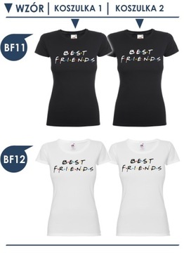 KOSZULKI BFF BEST FRIENDS ZOŁZA DLA PRZYJACÓŁEK X2