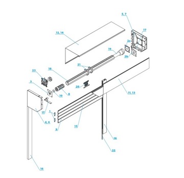 Brama rolowana ALUMINIOWA ocieplana PA77 370x220