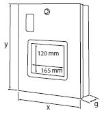 ЗАЩИТНЫЙ ШКАФ ДЛЯ ПОЖАРОТУШЕНИЯ ОДЕЯЛА 31х37х70 ЗАМОК