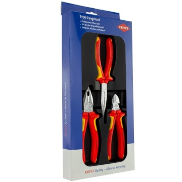 KNIPEX 00 20 12 SAFETY PACK Набор плоскогубцев с изоляцией VDE из 3 предметов