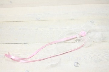 Шифоновый гребешок с бантиком в стиле причастия