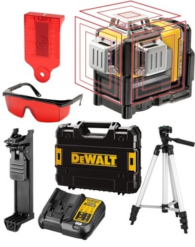DeWalt DCE089D1R laser krzyżowy+statyw+okulary
