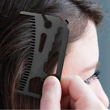 GRZEBIEŃ STALOWY TOOL 5w1 OTWIERACZ WKRĘTAK STAL
