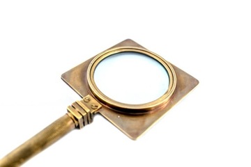 Лупа для чтения, латунное стекло, увеличение. складной