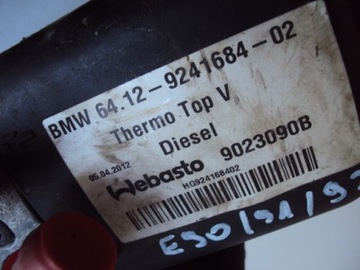 WEBASTO THERMO TOP EVO BMW 3 E90 E91 E92 9241684
