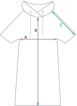 MOKI пончо - воздушный змей - пляж - Марокко - L