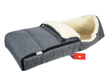 BabyLux K13 ŚPIWOR DO WÓZKA OWCZA WEŁNA 90 cm