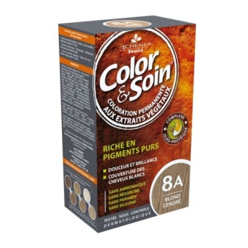 Стойкая краска COLOR&SOIN 8A ЯСЕНЬ БЛОНДИН