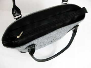 ЛОДКА-ШОППЕР ИЗ ВОЙЛА С ВЫШИВКОЙ - ВОЙЛОК