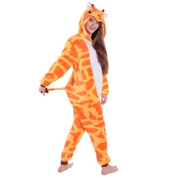 ŻYRAFA PIŻAMA Jednoczęściowa Kigurumi Onesie Kombinezon Strój L 165-174 cm