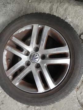VW JETTA V КОМПЛЕКТ АЛЮМИНИЕВЫХ ДИСКОВ 16 ДЮЙМОВ