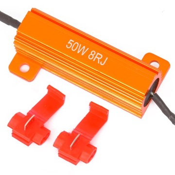Filtr LED CANBUS rezystor H7 H1 H3 H11 H4 50W 8Ohm 2SZT