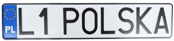 Tablica pod ramki rejestracyjne polskie hologram