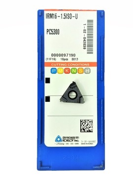 Вставка для внутренней резьбы 16ИК ISO ход 1,5 КОРЛОЙ