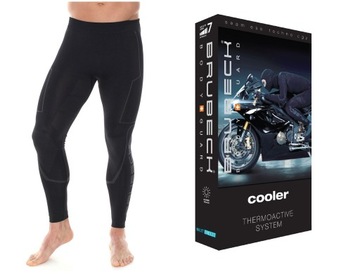 Legginsy Brubeck COOLER Spodnie męskie na motor Termoaktywne L