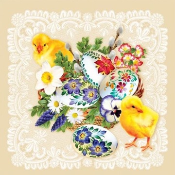 Serwetka do Decoupage 1szt. WIELKANOC S82