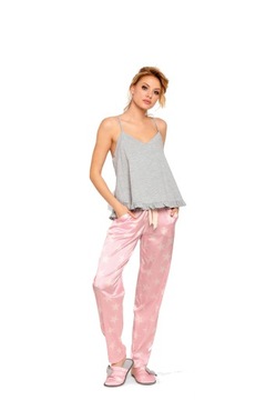 PIGEON 628/2 różowa piżama koszulka + spodnie L