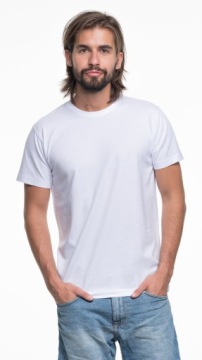 KOSZULKA MĘSKA bawełniana super jakość PREMIUM+ Promostars BIAŁA 20 R. XXL