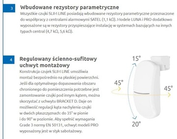 Слим-двойной детектор с двойным движением PIR+MW, Satel