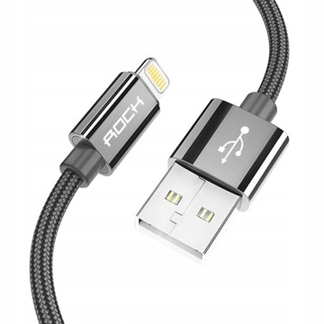 ORYGINALNY Kabel ROCK USB iPhone 5 5S 6S 7 8 X XR