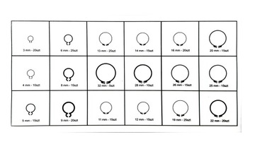 НАРУЖНЫЕ КОЛЬЦА СЕГЕРА 300 ШТ. СОРТЕР