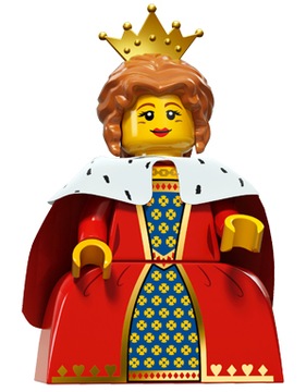 LEGO MINIFIGURES SERIA 15 FIGURKA KRÓLOWA CASTLE QUEEN 71011