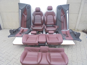 FOTELE SIEDZENIA SKÓRA KOMPLET PEUGEOT 407 COUPE