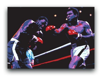 MUHAMMAD ALI - OBRAZ 120x80 - canvas plakat bokser