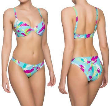 NATURANA bikini usztywniany kolorowy 42D 80D XL
