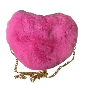 СУМОЧКА СЕРДЦЕ ПОМПОН МЕХ ЦЕПЬ