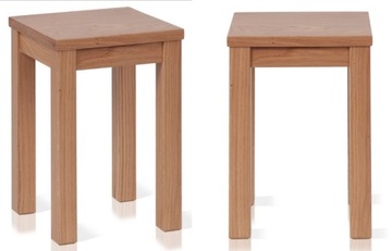 Stołek TABORET OAK twardy DĘBOWY SOLIDNY MS