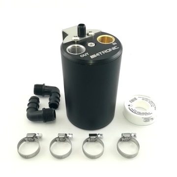 Oil Catch Tank - 4Tronic - Czarny - 20mm