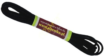 SZNUROWADŁA SZNURÓWKI WIZYTOWE WOSKOWANE CZARNE 60