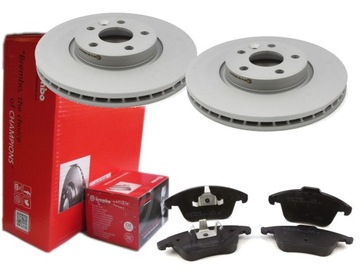 TARCZE + KLOCKI BREMBO PRZÓD VOLVO S80 II V70 III