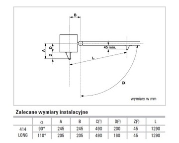 Комплект привода актуатора FAAC 414 LONG, 3 лампы PILOT
