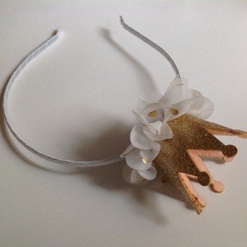 OPASKA KORONA ZŁOTA+BIEL roz.uniwersalny