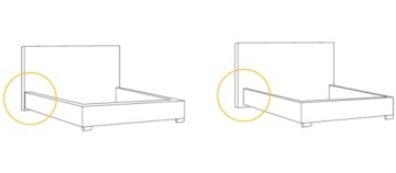 Кровать обивка LIVIO 160x200 с ящиком и матрасом