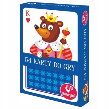 KARTY DO GRY JUNIOR 54 ELEMENTY 63470 ADAMIGO